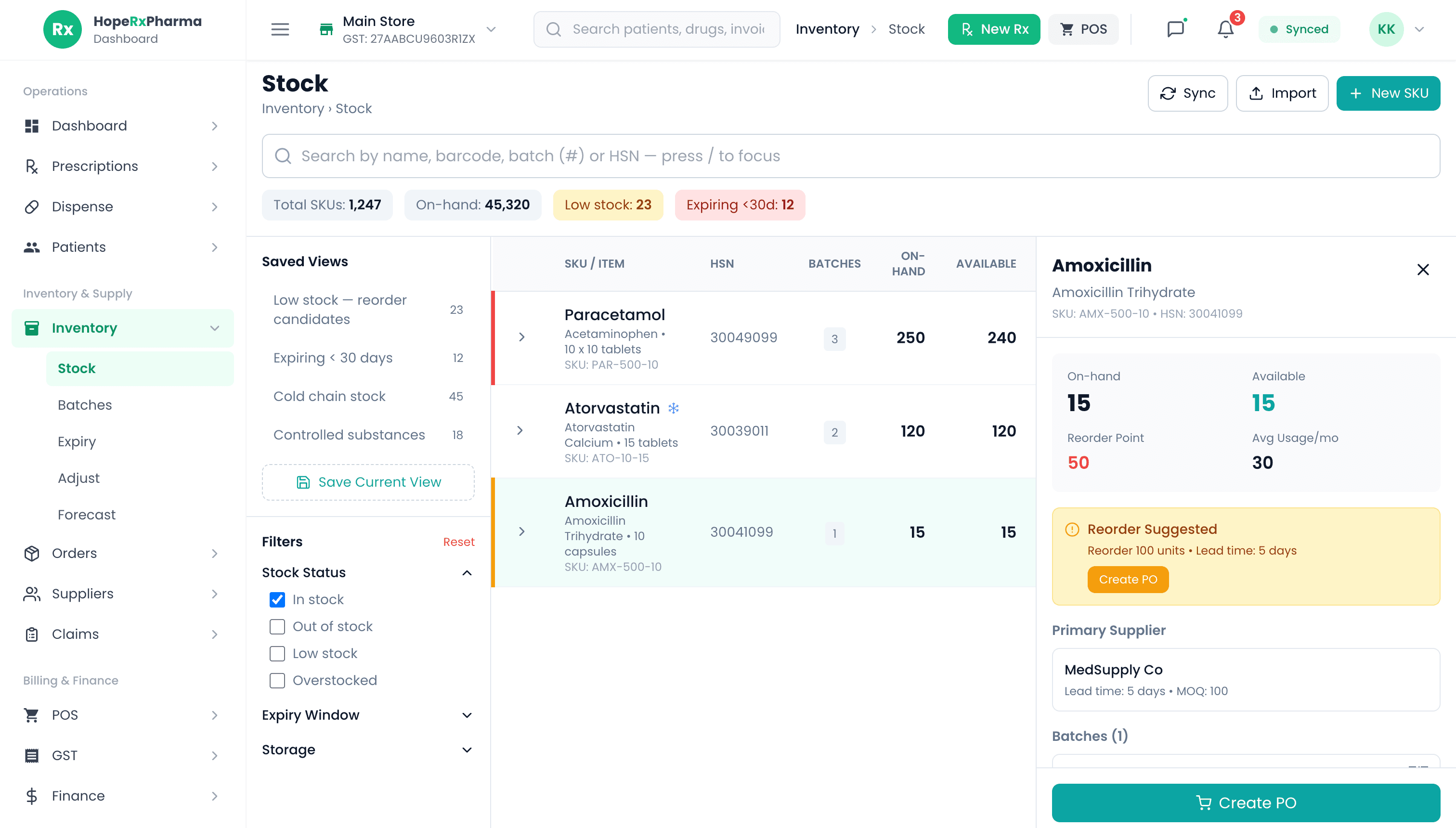 Never Run Out, Never Over-Stock