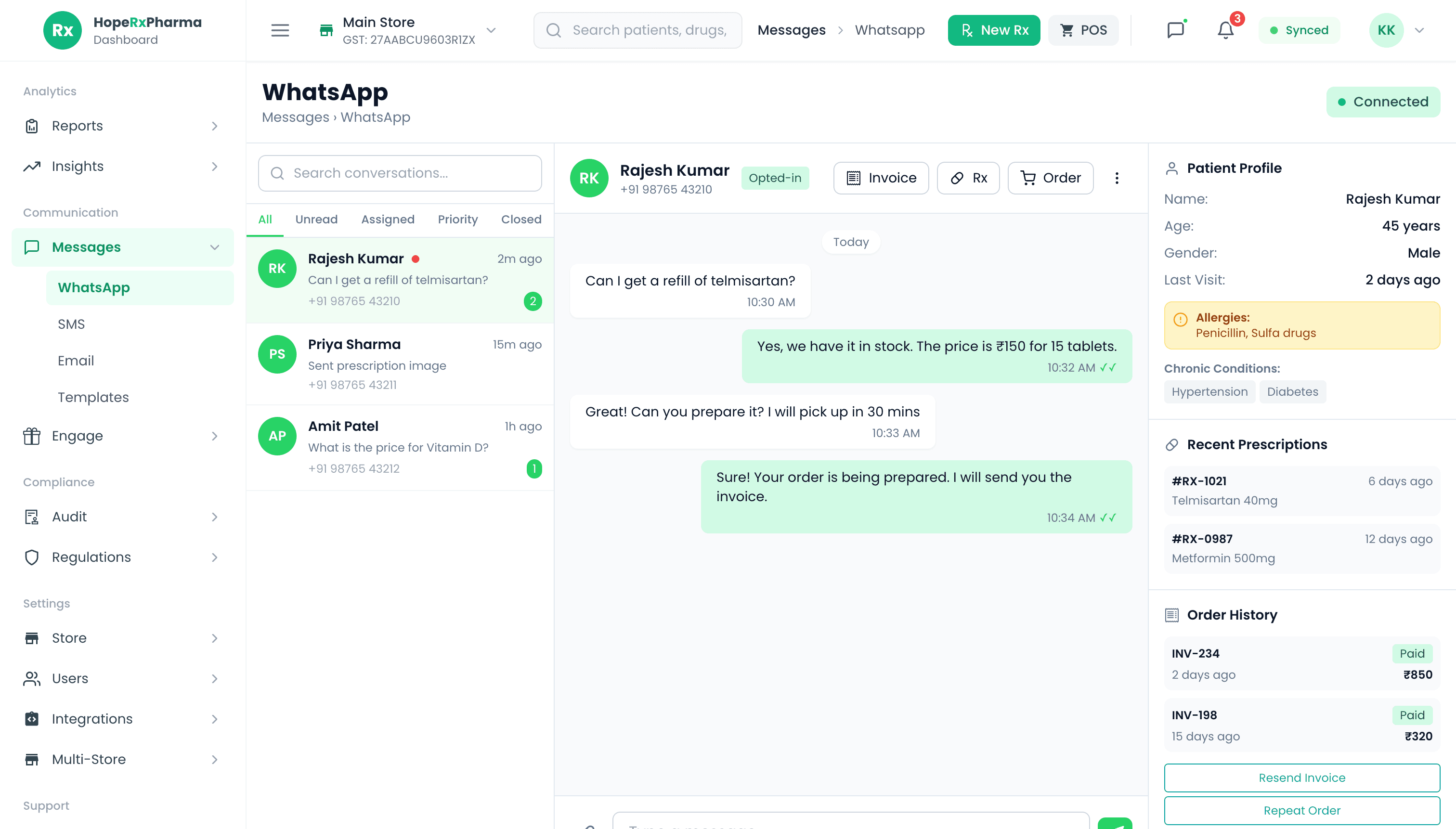 Your Pharmacy on WhatsApp
